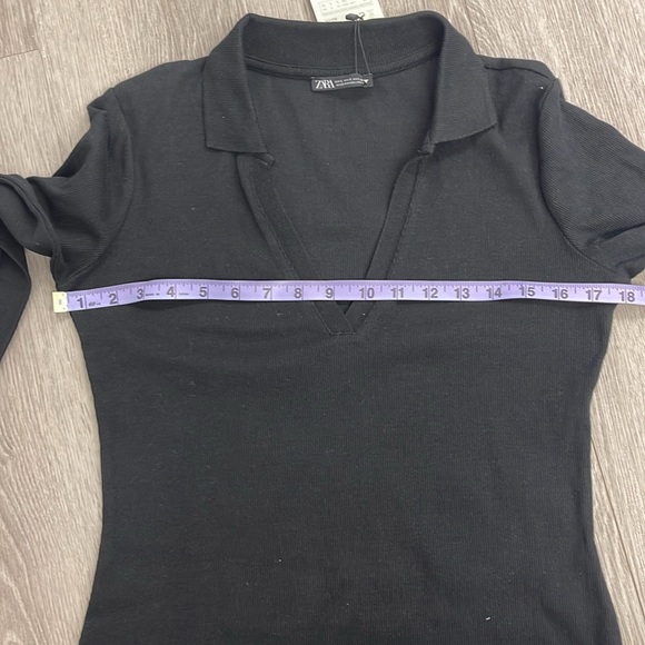 Black Long Sleeve Dress Zara Size L ( Large ) - Picture 3 of 3